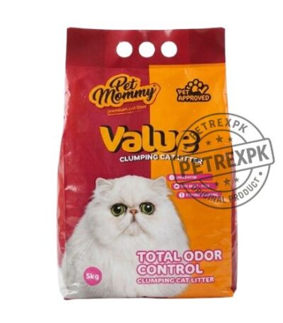 PET MOMMY Value Clumping Cat Litter Unscented 5 Kg