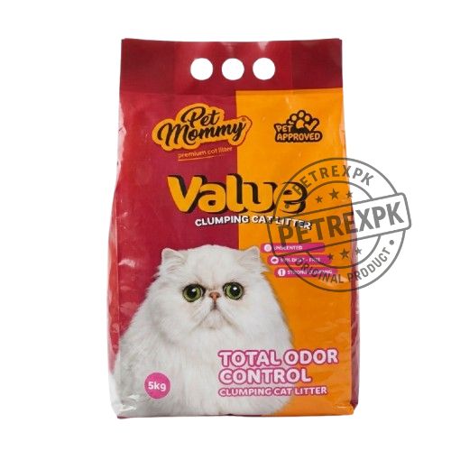 PET MOMMY Value Clumping Cat Litter Unscented 5 Kg