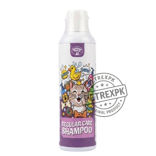 Giggly Tails Regular Care Cat Shampoo bottle on Petrex pk pet store