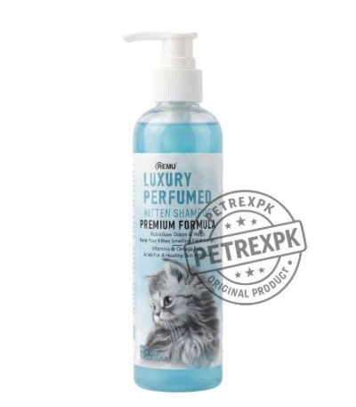 Remu Luxury Perfumed Kitten Shampoo premium formula bottle for cats